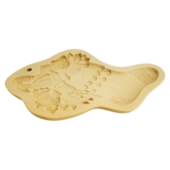 Brown Bag Cookie Art VTG Child's Stocking Mold Hill Design Ceramic 1994 - Picture 2 of 3